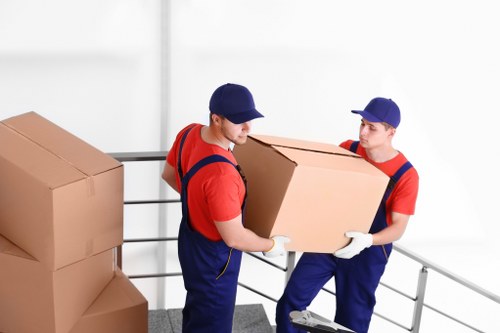 Commercial moving team planning an office relocation in Gospel Oak