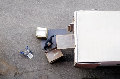 Professional movers handling stairs and access challenges in Gospel Oak