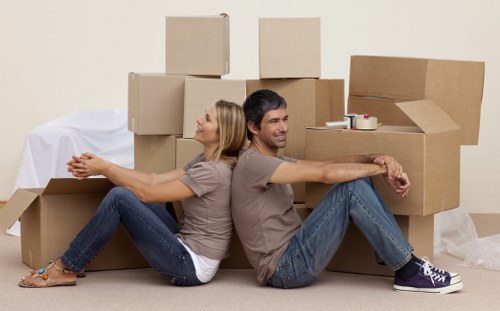 Careful loading for a small flat move in Gospel Oak