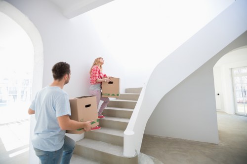 Household removals vehicle loading for a Gospel Oak move
