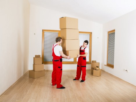 Business furniture and equipment prepared for a move in Gospel Oak